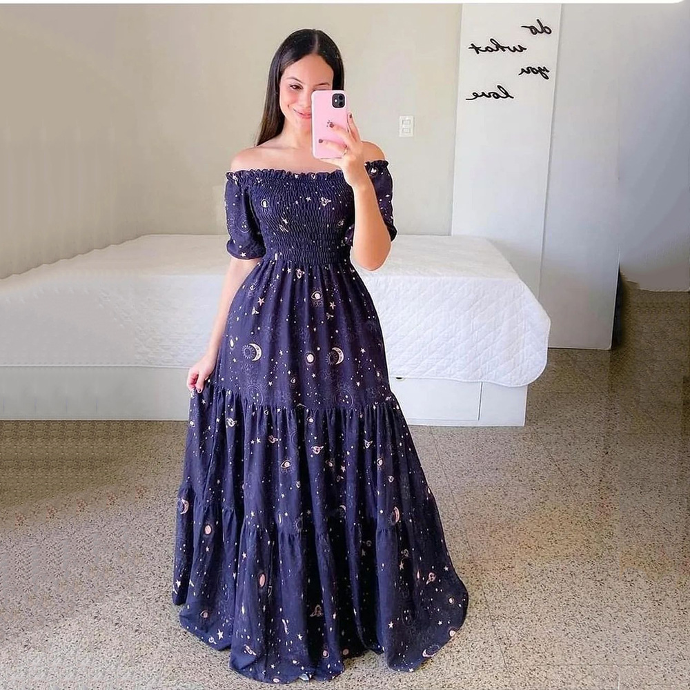 Women's Floral Summer Maxi Dress