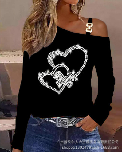 Off Shoulder Color Block Printed Top Spring Collection Casual Wear Wholesale Available private label