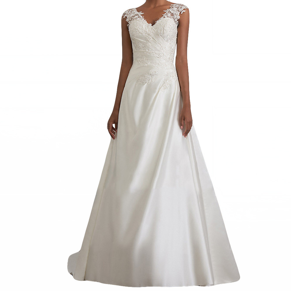 Lace Trimmed Backless Maxi Dress Solid Color Sleeveless Hollow Out Design Elegant Cocktail or Wedding Gown