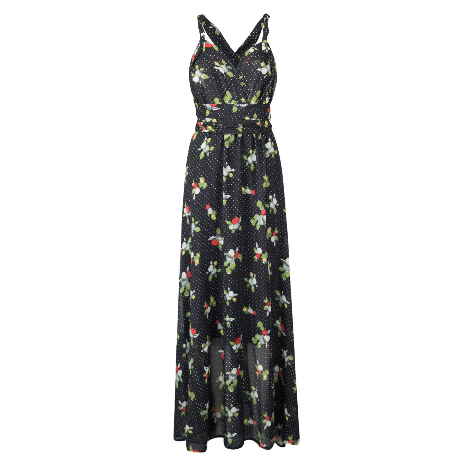 Floral Chiffon Dress Versatile Style Elegant Design Comfortable Fit Perfect for Parties or Casual Outings OEM