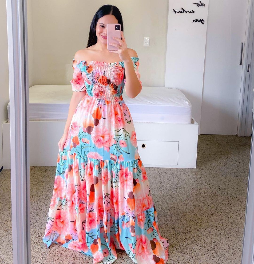 Women's Floral Summer Maxi Dress