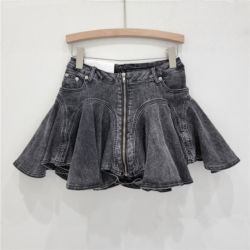 Summer Womens Ruffled Hem Skirt Trendy Korean Style Chic Design Flirty Fit Perfect for Casual Outings Wholesale