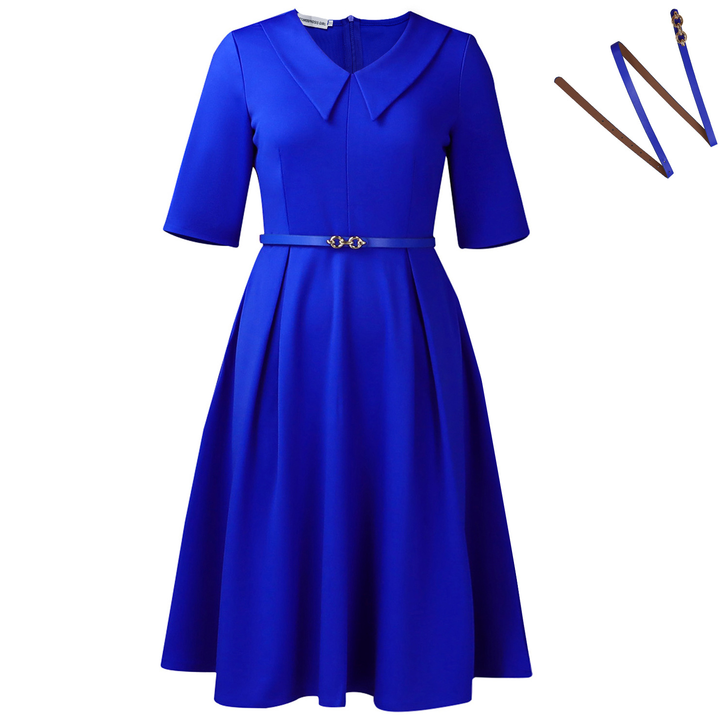 Royal blue + belt