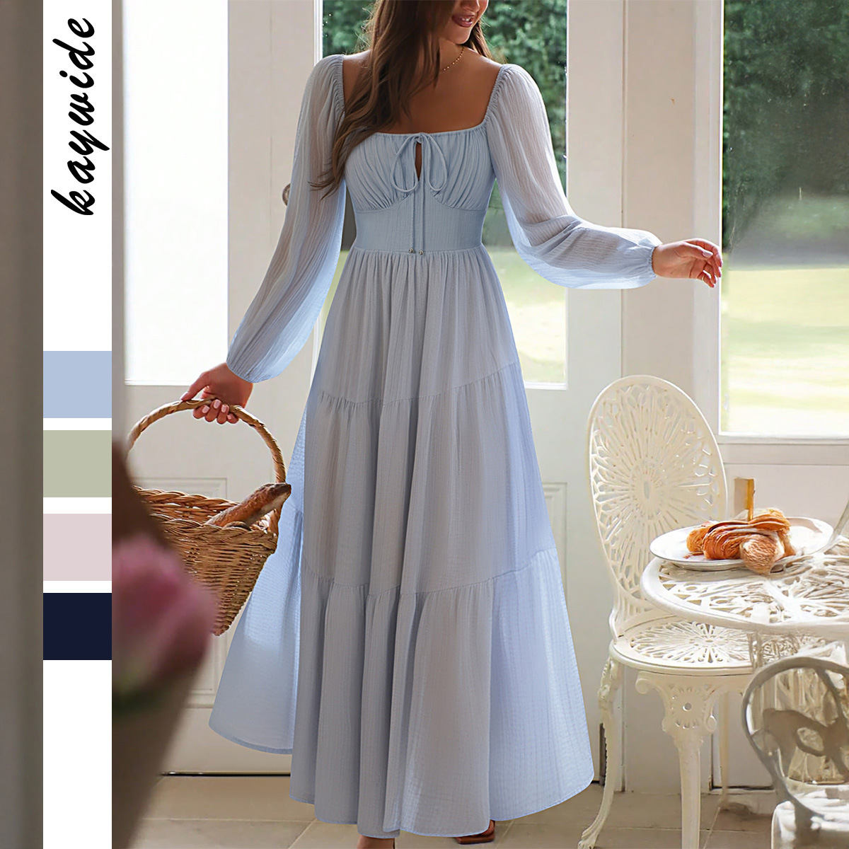 Casual Vacation Spaghetti Strap Atmosphere Dress for Women Autumn Winter