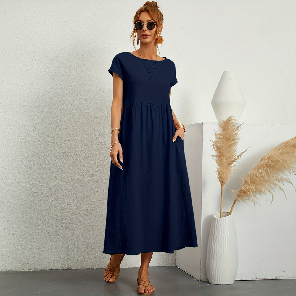 Elegant Long Casual Dress for Women Fashionable Comfortable Versatile Ideal for Home and Travel Wholesale Available
