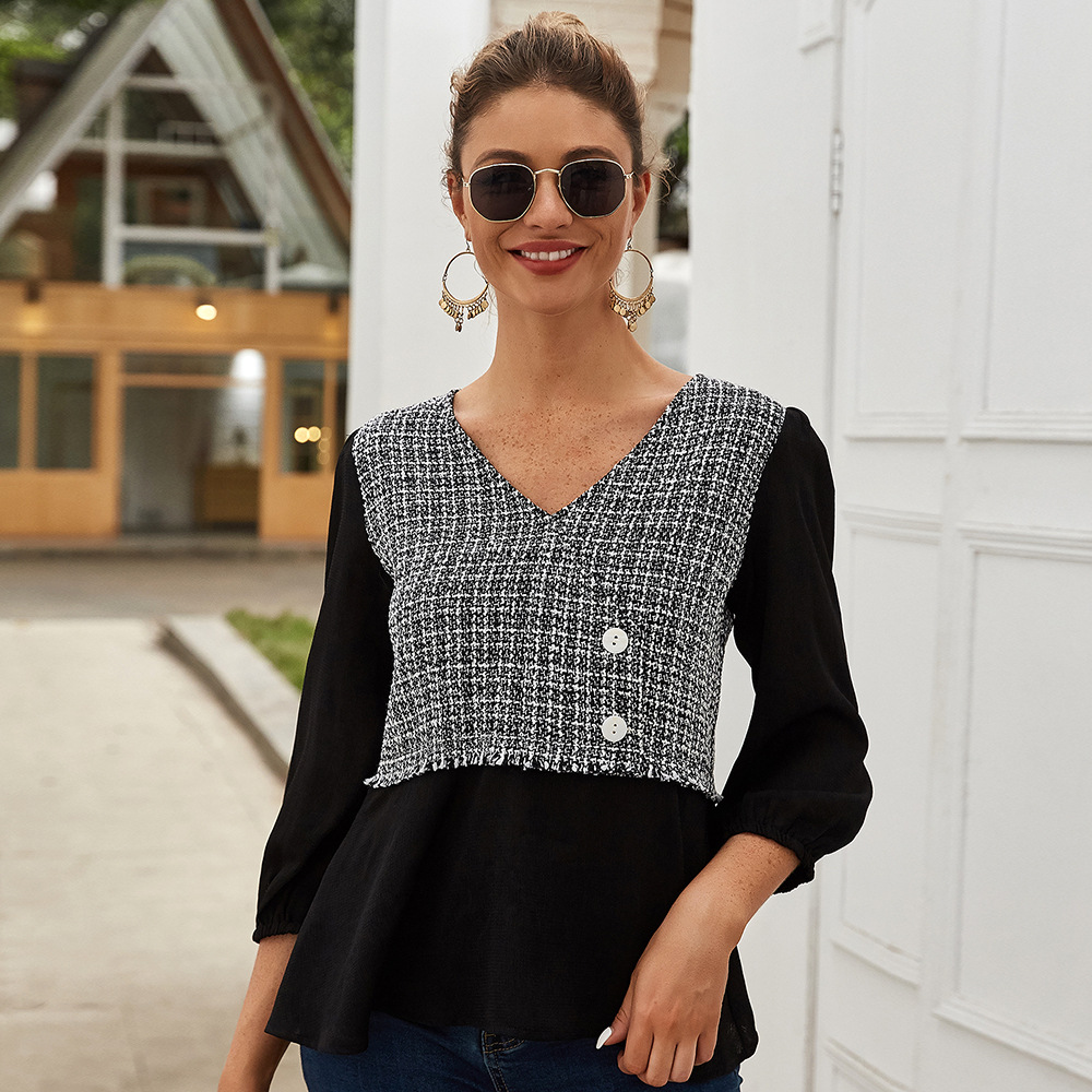 Womens Chic Commuter Top Elegant Design Spring Summer Style Comfortable Fit Wholesale Available