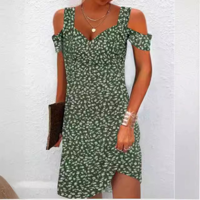 3D Digital Print Dress Summer Style Short Sleeve Comfortable Fabric Perfect for Casual Outings Wholesale Available