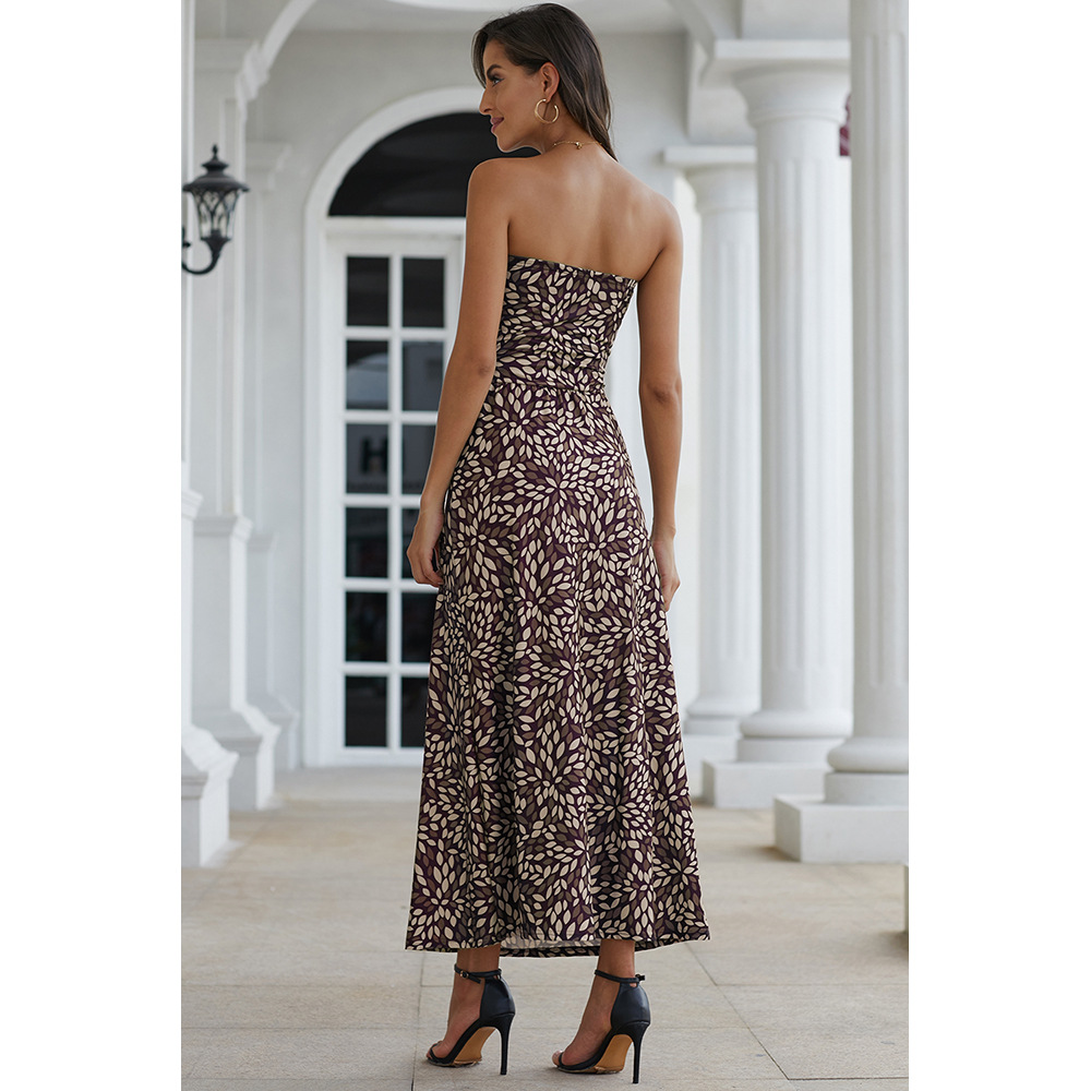 Strapless Maxi Dress Off Shoulder Sleeveless Beachwear Summer Style Wholesale Available custom packaging