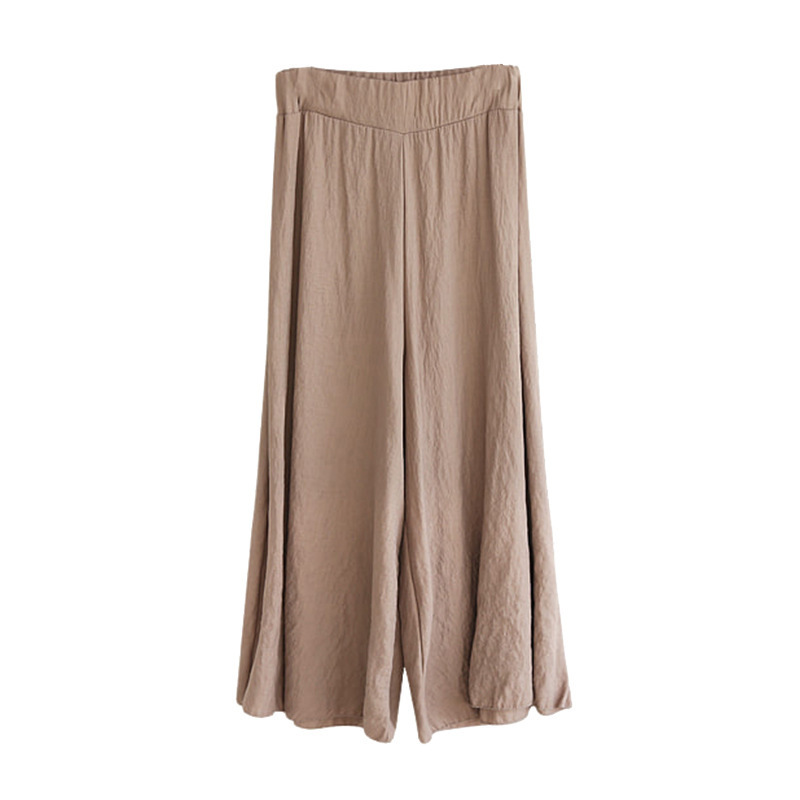 Plus Size Loose Wide Leg Pants Lightweight Cotton Linen Blend Casual Style Versatile for Summer Wholesale Available