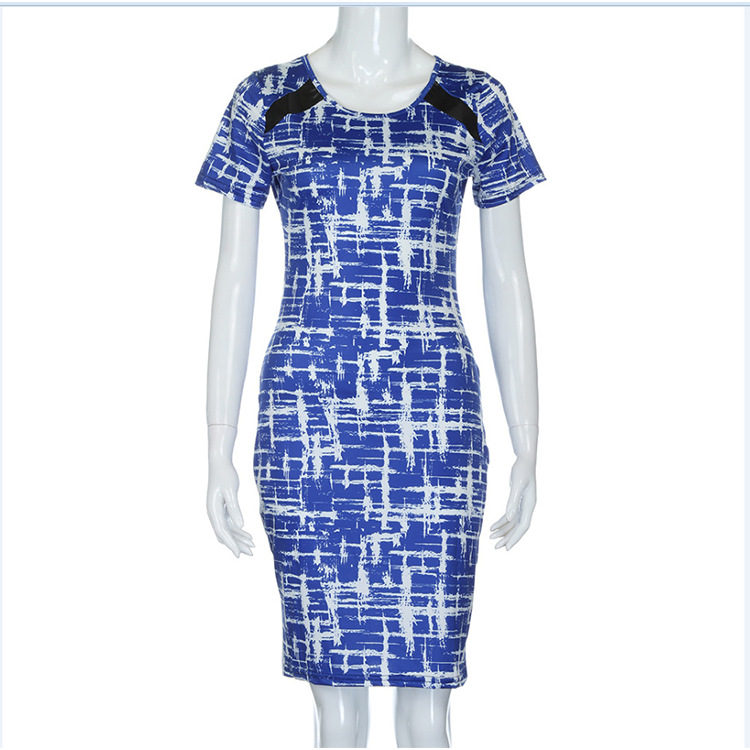 Summer Floral Print Short Sleeve Bodycon Dress for Women Stylish Comfortable Versatile Perfect for Casual or Party
