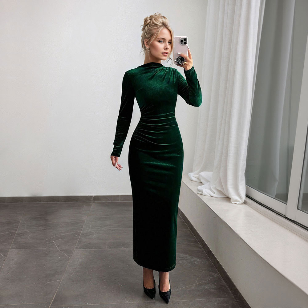 Women's Slim Fit Long-Sleeve Bodycon Dress