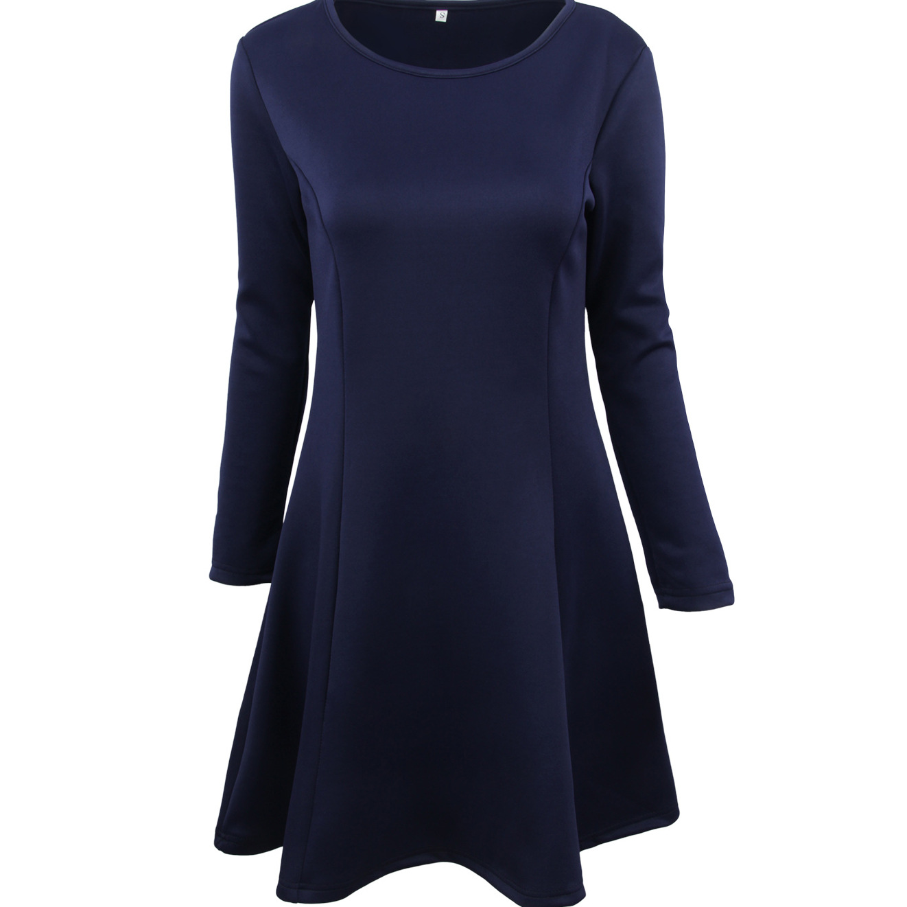 Womens A Line Dress Solid Color Mid Length Elegant Design Spring Fashion for Casual or Formal Occasions Wholesale