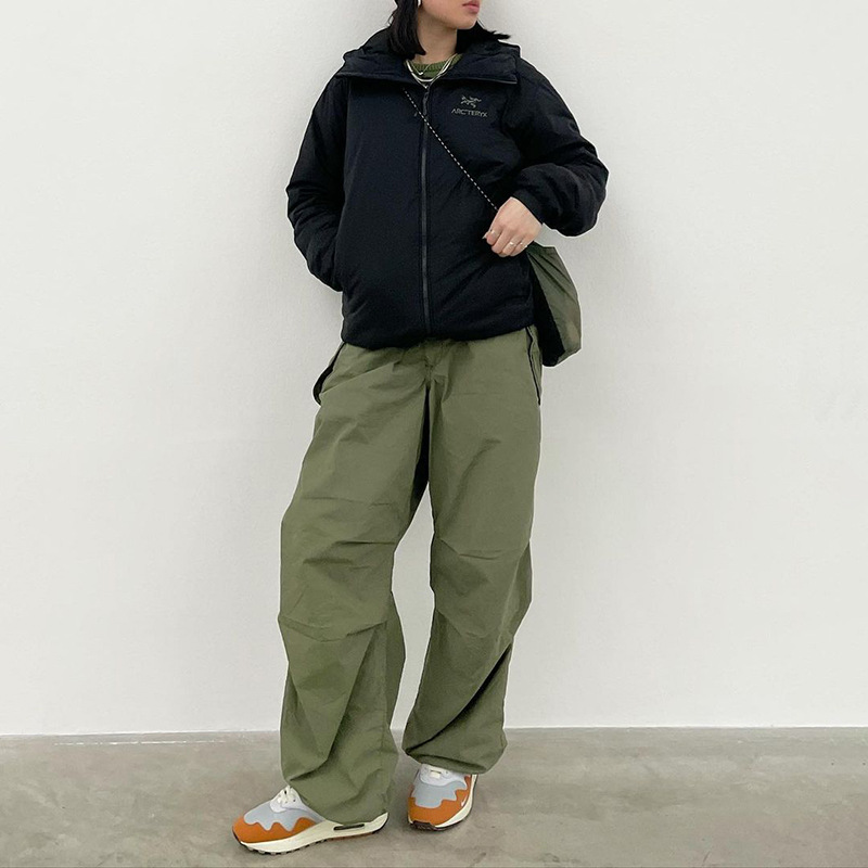 Plus Size Casual Wide Leg Trousers Solid Color Drawstring Loose Fit Street Style for Fall Wholesale Available