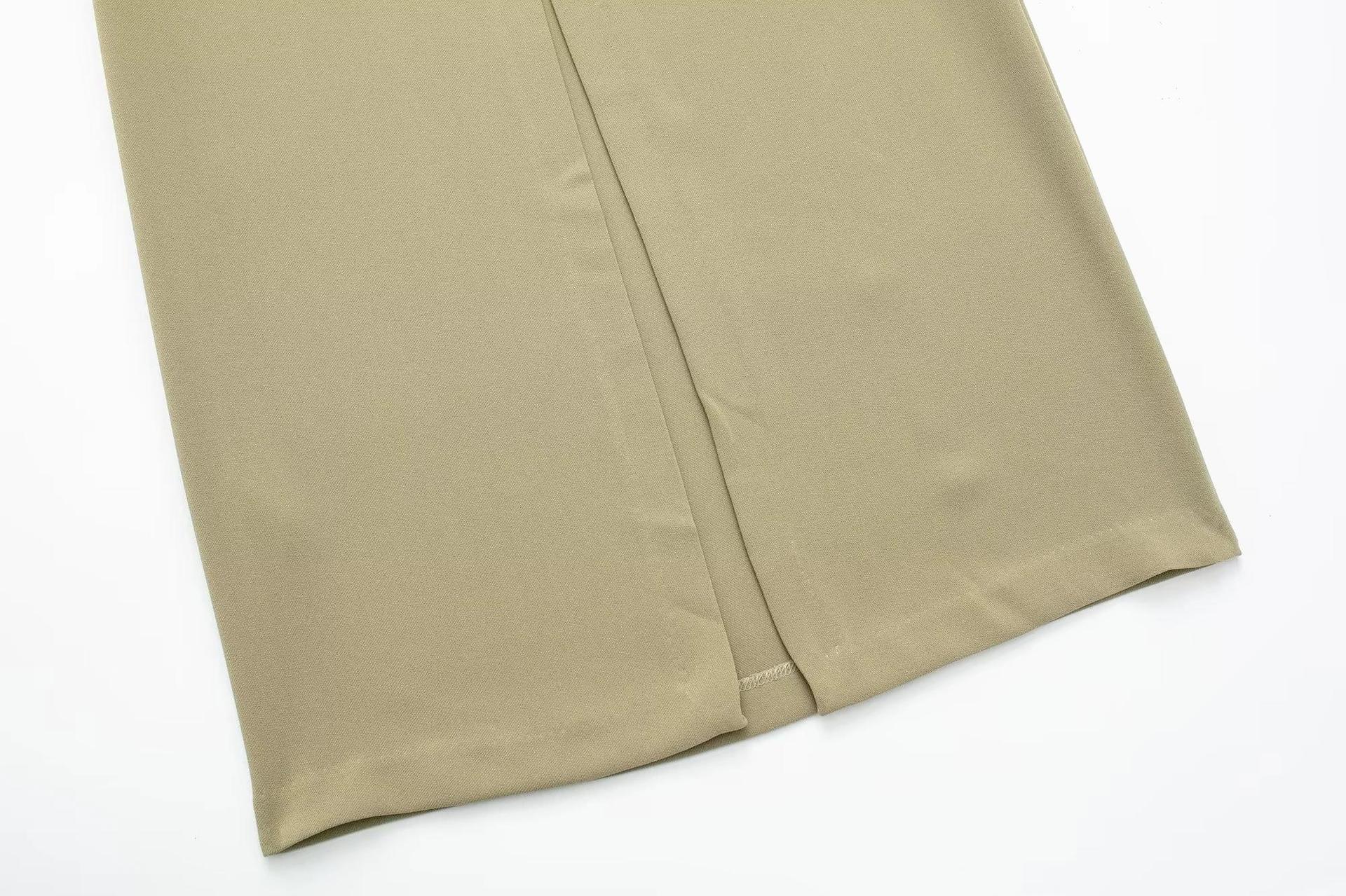 High Waisted Midi Skirt Slim Fit Utility Style Spring Fashion Available in Multiple Colors Wholesale Supply