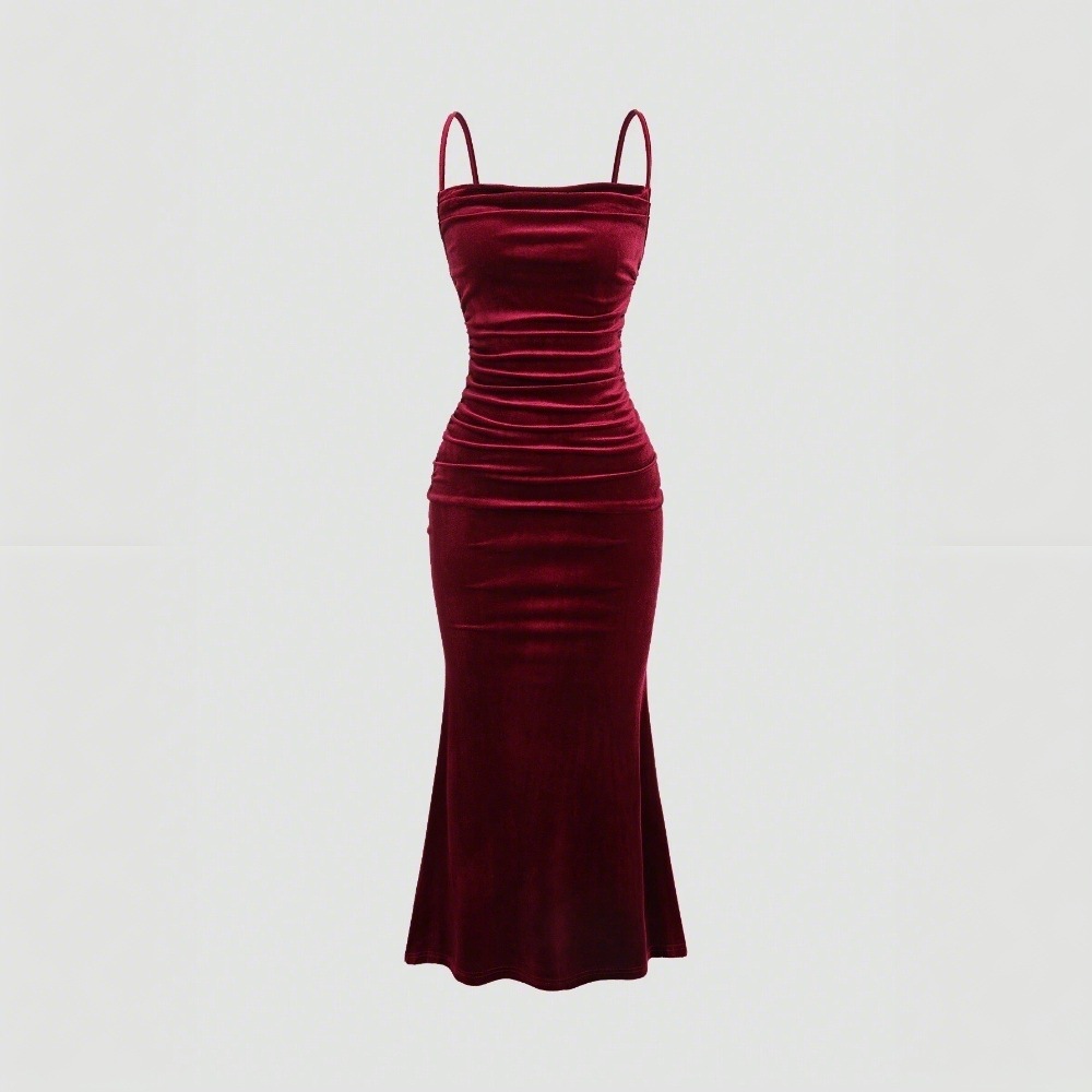 Women's Elegant Strappy Maxi Midi Party Dress