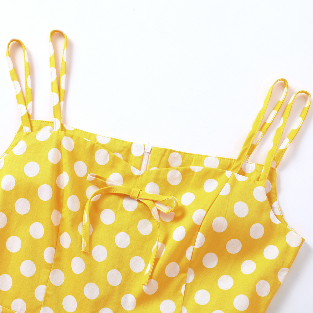 Fashionable Womens Casual Polka Dot Strapless Dress Trendy Design Comfortable Fit Versatile for Parties or Daily Wear