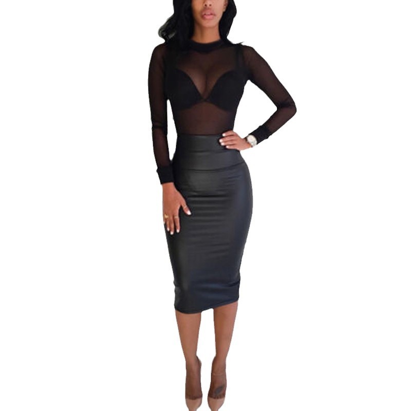Sheer Mesh Long Sleeve T Shirt Stretchy Sexy Lightweight Fabric Perfect for Layering or Night Out Wholesale