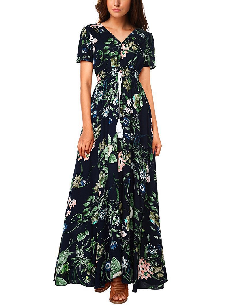 Women's Vintage Relaxed Vacation Dresses