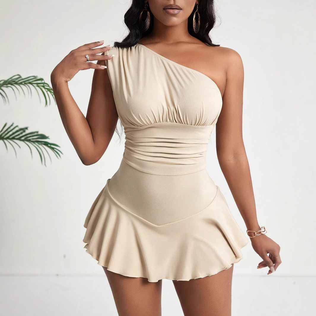 Women's Summer Elegant Mini High Waist Dress