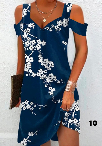3D Digital Print Dress Summer Style Short Sleeve Comfortable Fabric Perfect for Casual Outings Wholesale Available