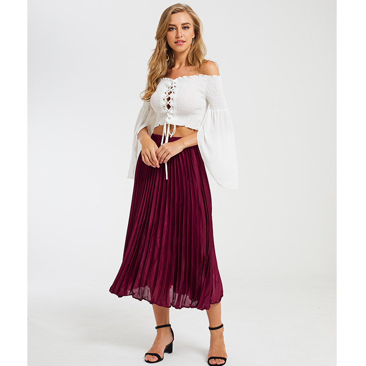 Pleated Skirt High End Fresh Sweet Style Womens Spring Fashion Wholesale Available low MOQ