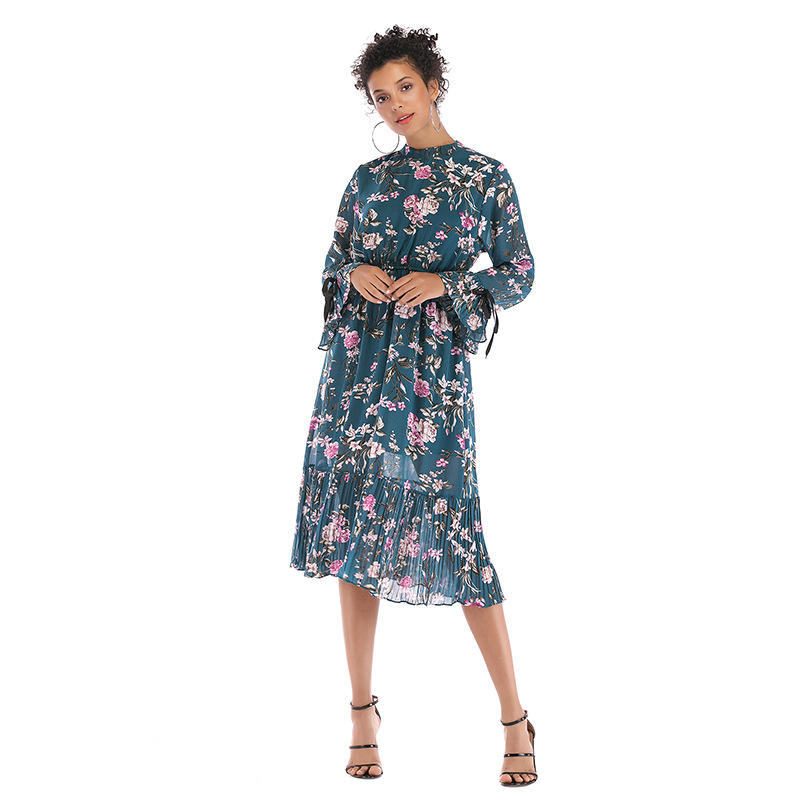 Floral Maxi Dress Spring Collection Elegant Design Comfortable Fit Perfect for Casual Outings Wholesale Available
