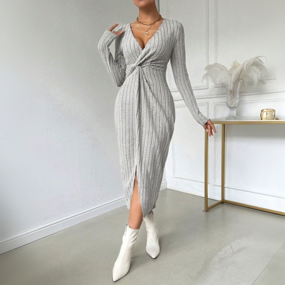 Women's Elegant Maxi Midi High Waist Dress