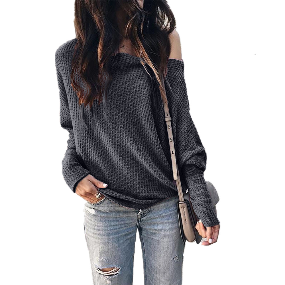 Off Shoulder Lantern Sleeve Batwing Top Stylish Fall Design Comfortable Fit Trendy Colors Perfect for Casual Outings