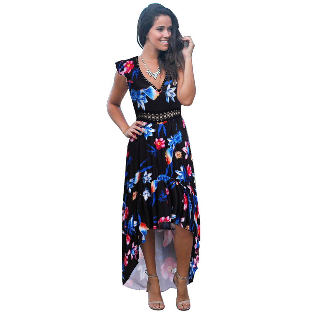 Sleeveless Floral Dress Milk Silk Fabric Fashionable Design Spring Summer Style Wholesale Available