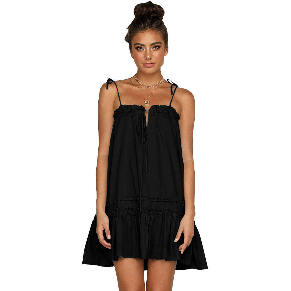 Loose Fit Drawstring Cami Dress Available in 4 Colors Spring Summer Fashion Wholesale Supply ready to ship