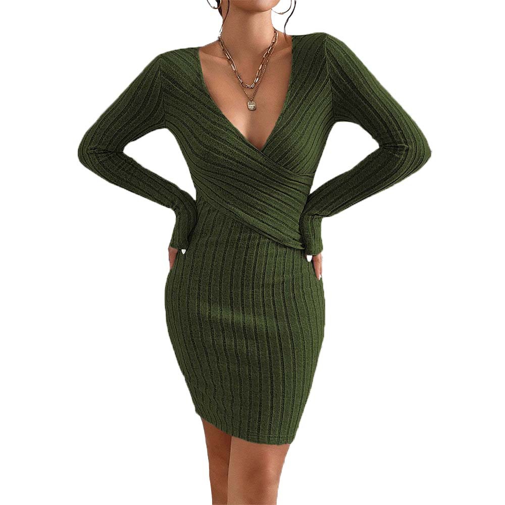 Women's Slim Fit Long-Sleeve Bodycon Dress