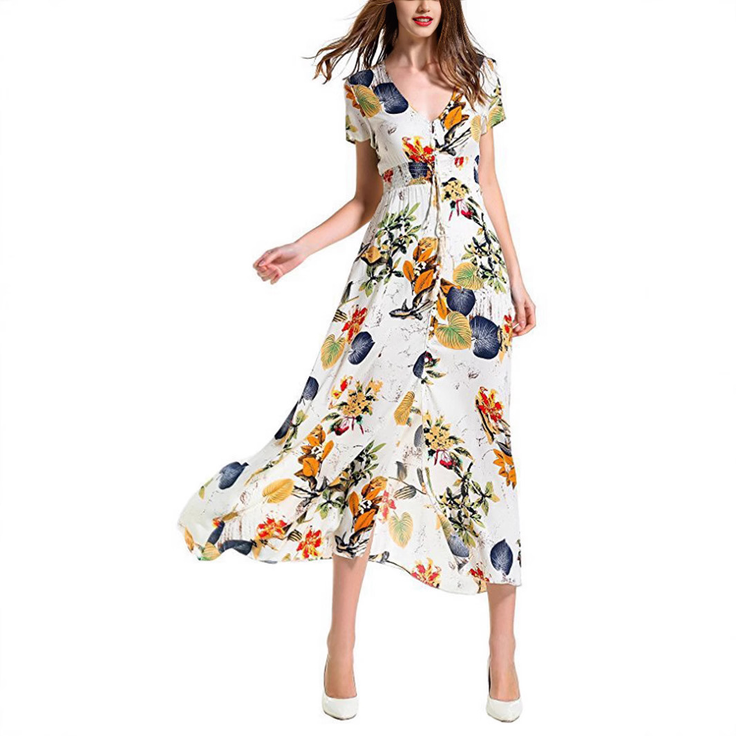 Women's Vintage Relaxed Vacation Dresses