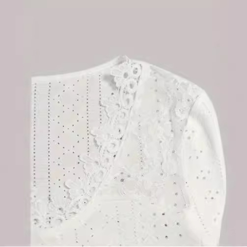 Lace Hollow Out Long Sleeve Womens Top Sexy Design Floral Pattern Elegant Style Perfect for Evening Wear Wholesale