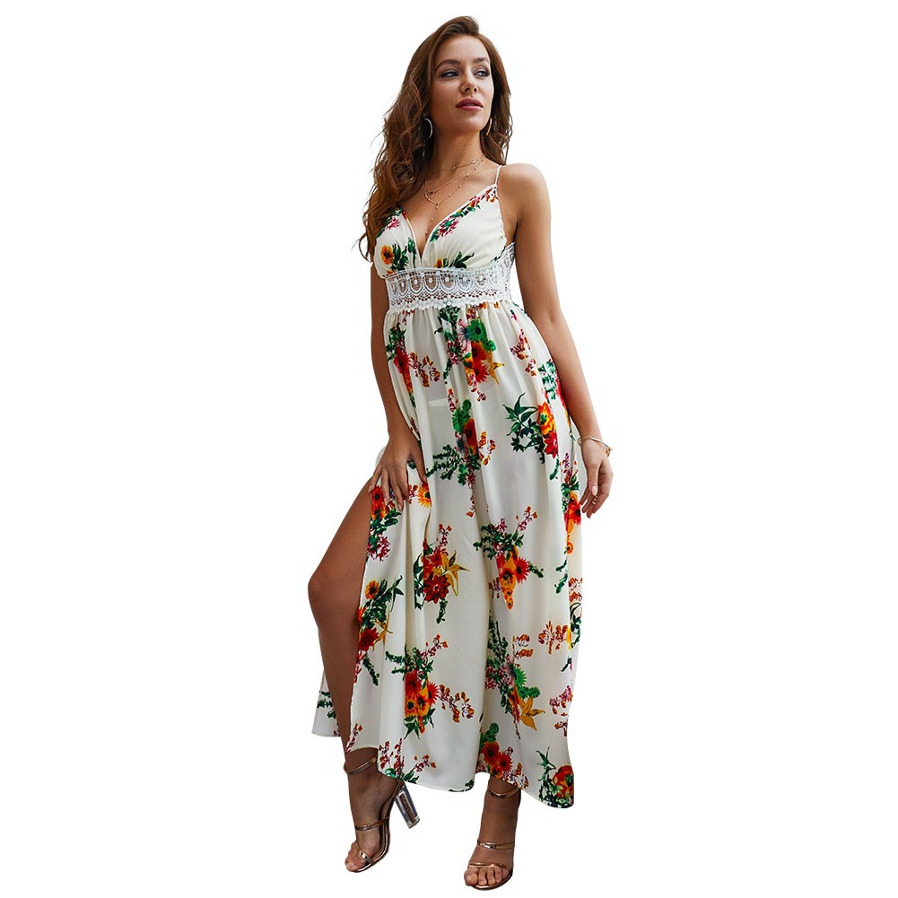 Summer Womens Casual Maxi Dress Sleeveless Trendy Design Comfortable Fabric Perfect for Parties or Beach OEM