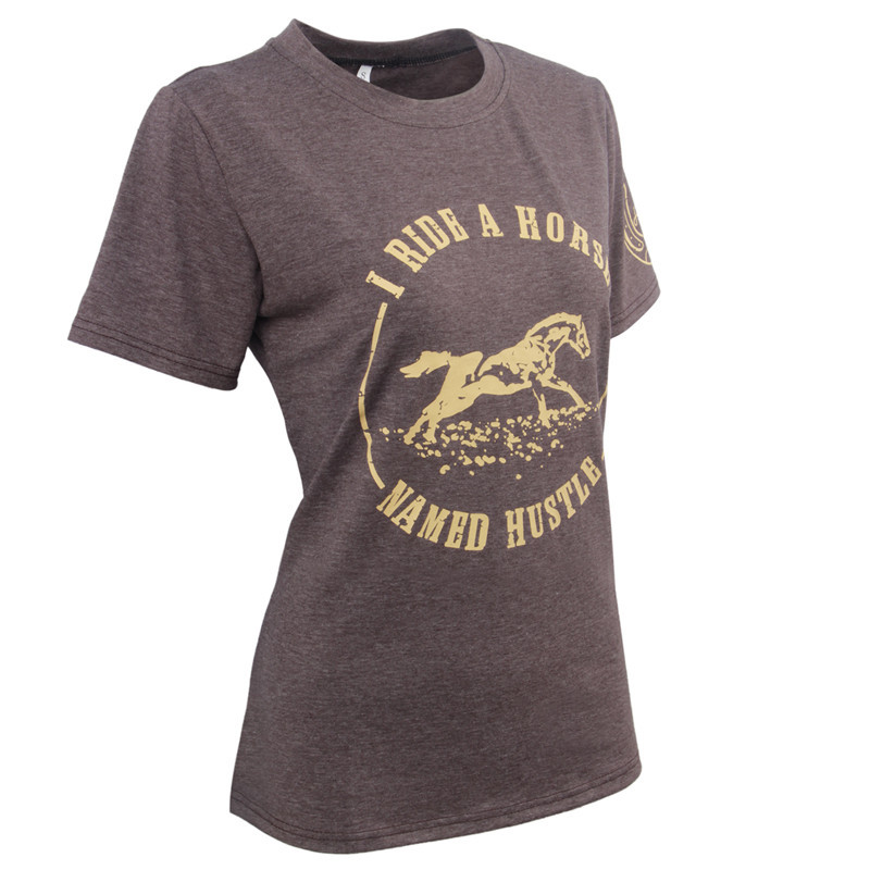 Womens Summer Short Sleeve T Shirt Horse Print Design Casual Top for Everyday Wear Wholesale Available
