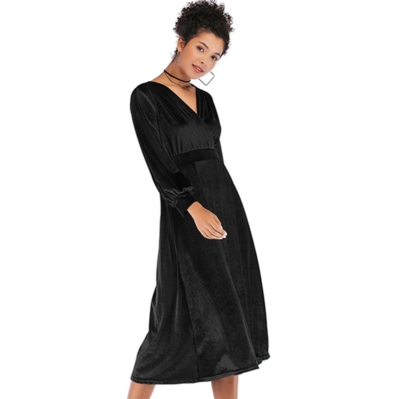 Women's Solid Color Dress
