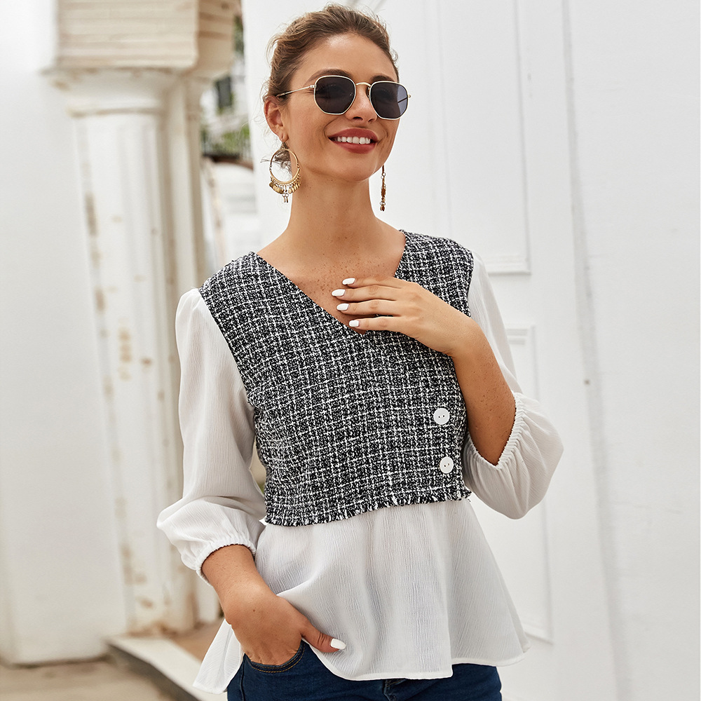 Womens Chic Commuter Top Elegant Design Spring Summer Style Comfortable Fit Wholesale Available