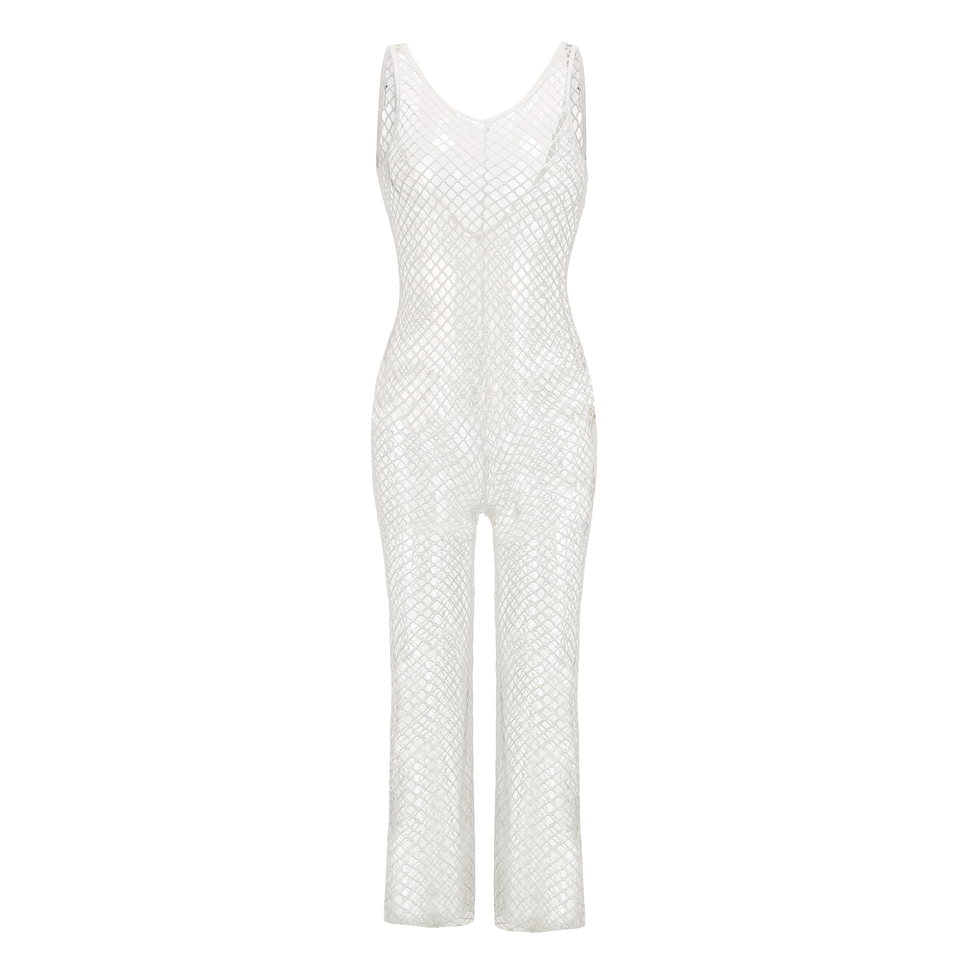 Sexy Fishnet Bodysuit Sheer Hollow Out Design Comfortable Fit Versatile Style Perfect for Lingerie or Nightwear