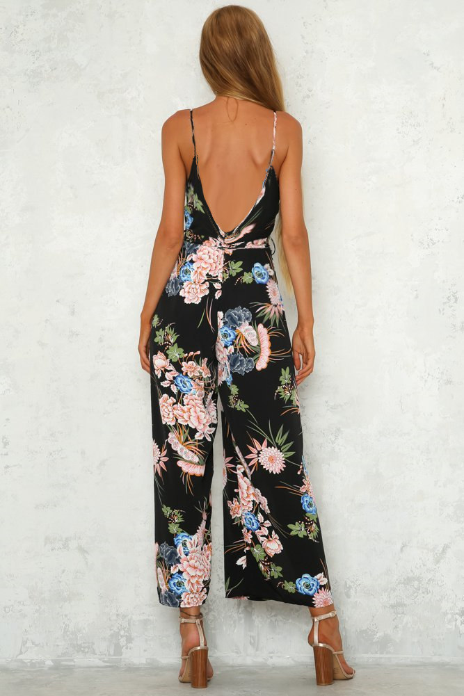Womens Jumpsuit Sexy Elegant Design Round Neck Spring Fashion Casual Wear for Parties or Outings Wholesale