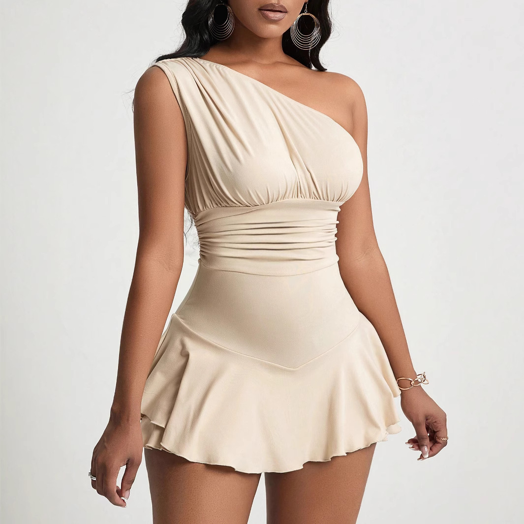 Women's Summer Elegant Mini High Waist Dress