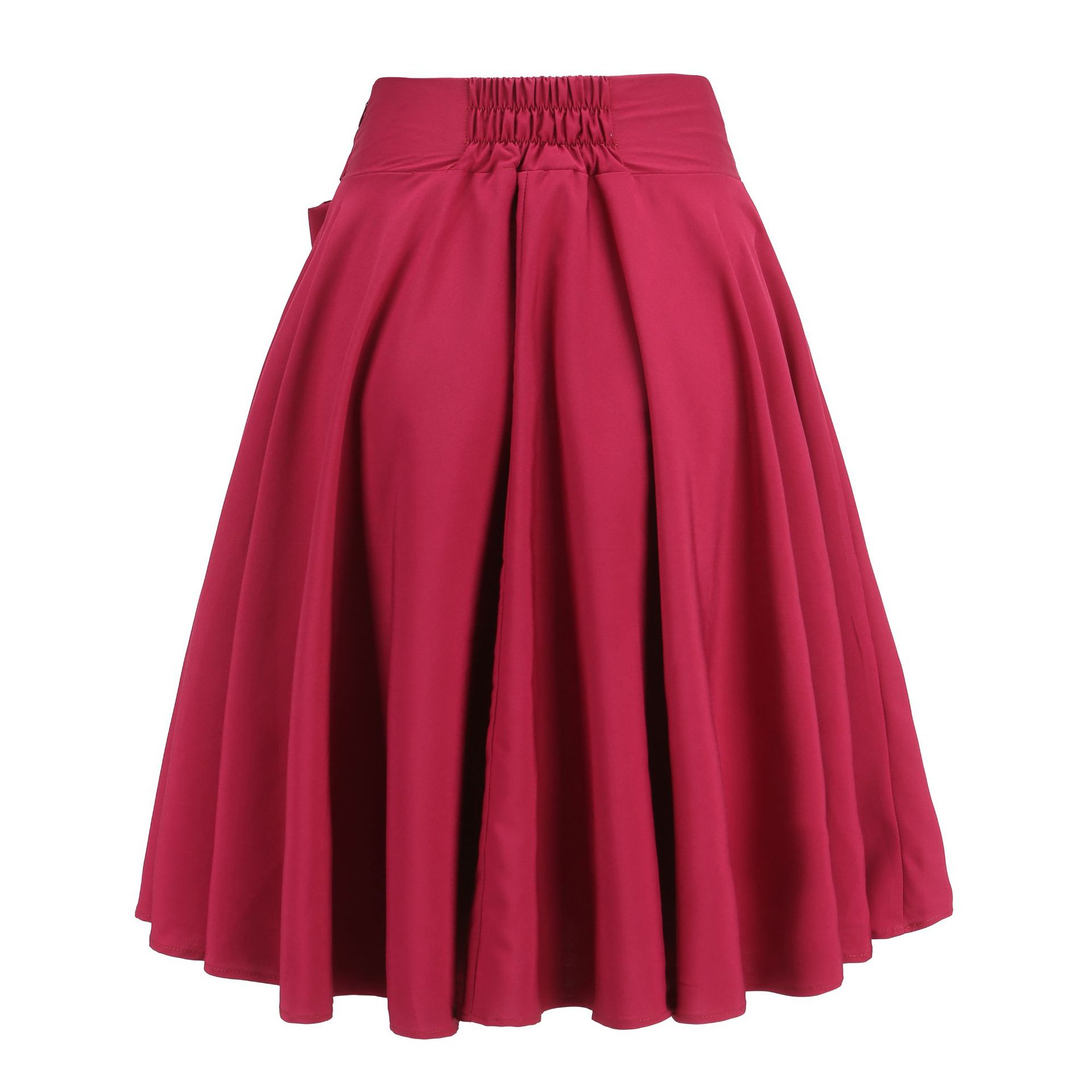 High Waisted A Line Skirt Elegant OL Style Lace Up Design Flowy Hem Perfect for Office Wear Wholesale Available