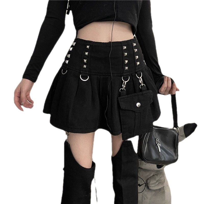 Ripped Denim Pleated Skirt Unique Design Removable Style Summer Fashion Casual Wear Wholesale Available