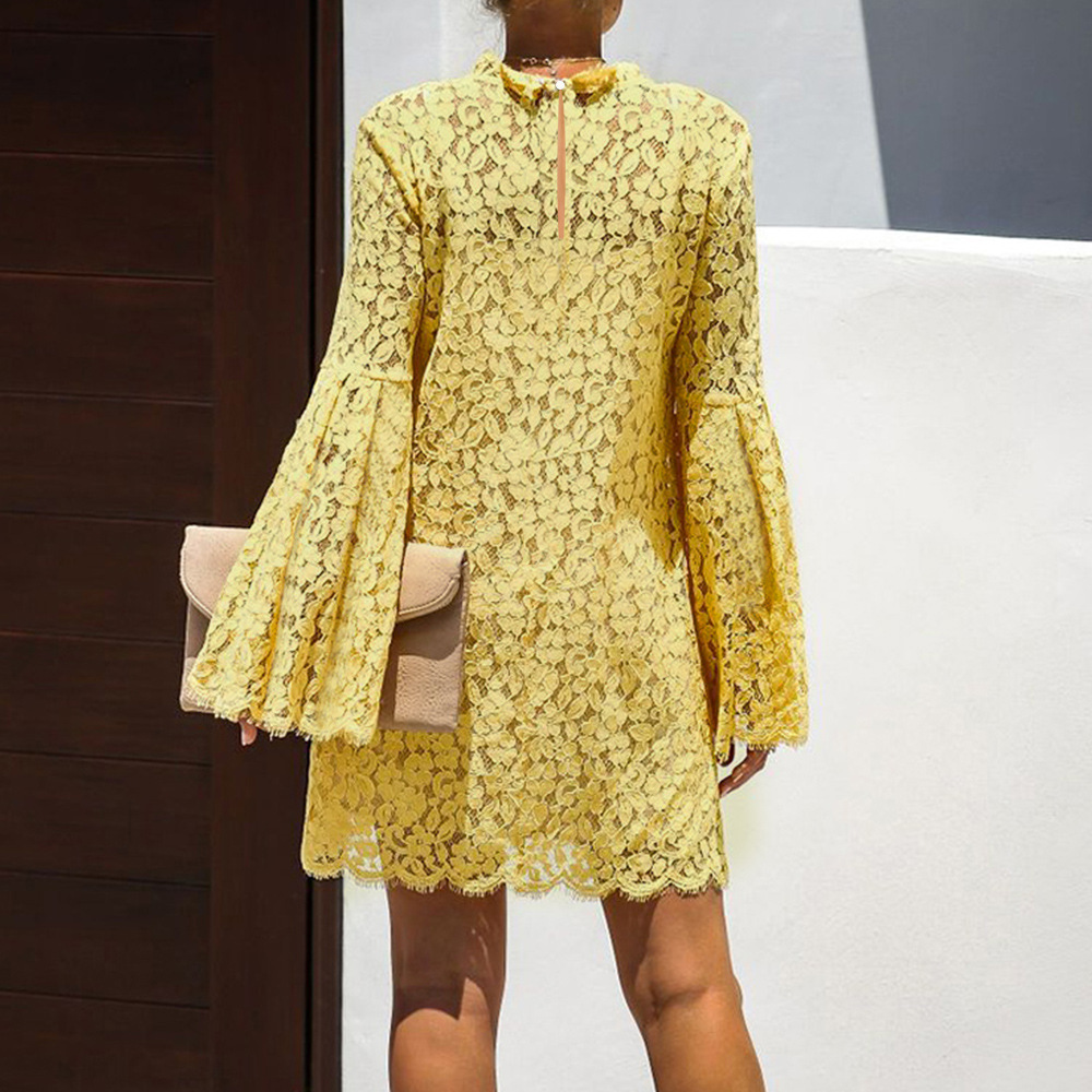 Lace Hollow Out Two Piece Dress Elegant Design Spring Fashion Womens Apparel Wholesale Available
