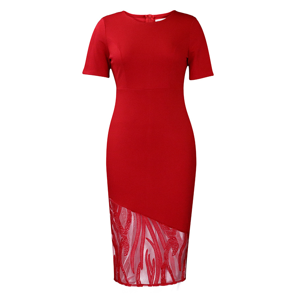 Plus Size Women's Dress — Elegant, Beaded, Bodycon, Summer Fashion — Casual, Party Wear — Wholesale Supply Available