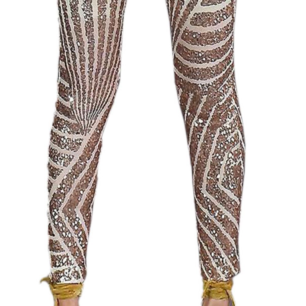 High Waisted Sequin Pants for Women Slim Fit Straight Leg Casual Style Perfect for Autumn and Winter Gatherings