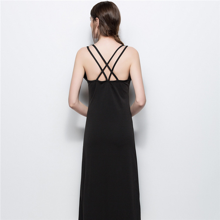 Backless Cross Back Dress Sexy Sleeveless Design Summer Style Comfortable Fabric Wholesale Available