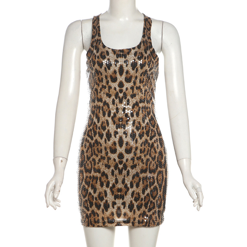 European and American Cross border Autumn New Women's Sexy Sling Hot Girl Fashion Shiny Sequin Bodycon Dress