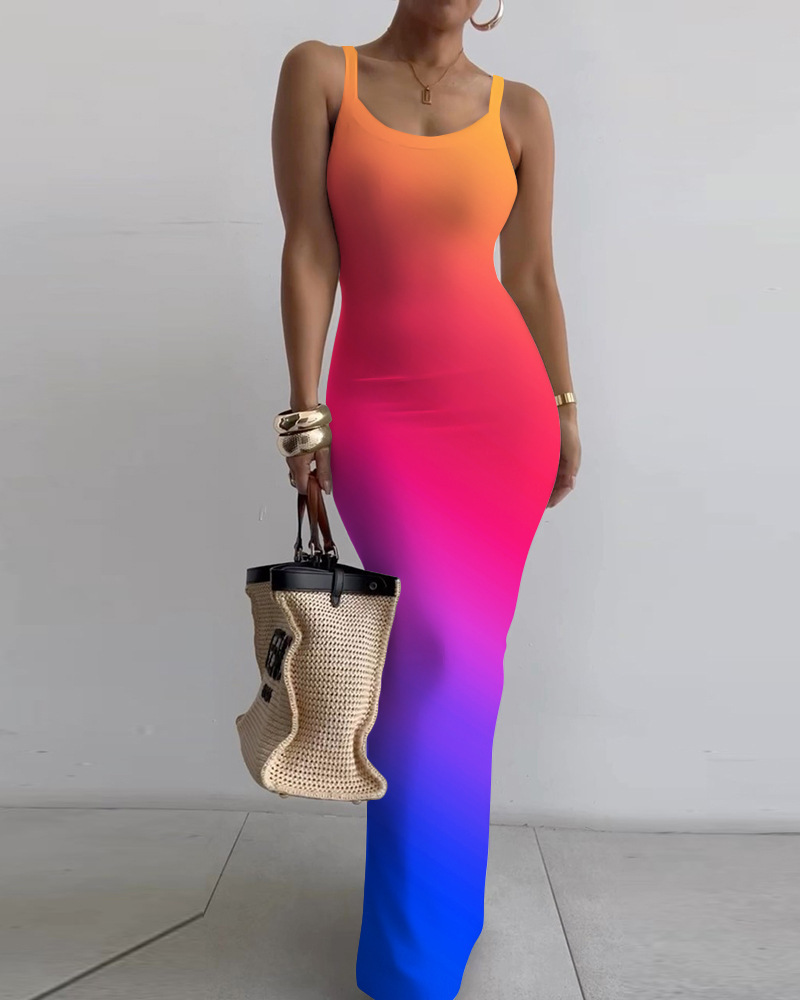 White Bodycon Maxi Dress Summer Style Sleeveless Lightweight Fabric Perfect for Casual Outings or Beach Wear