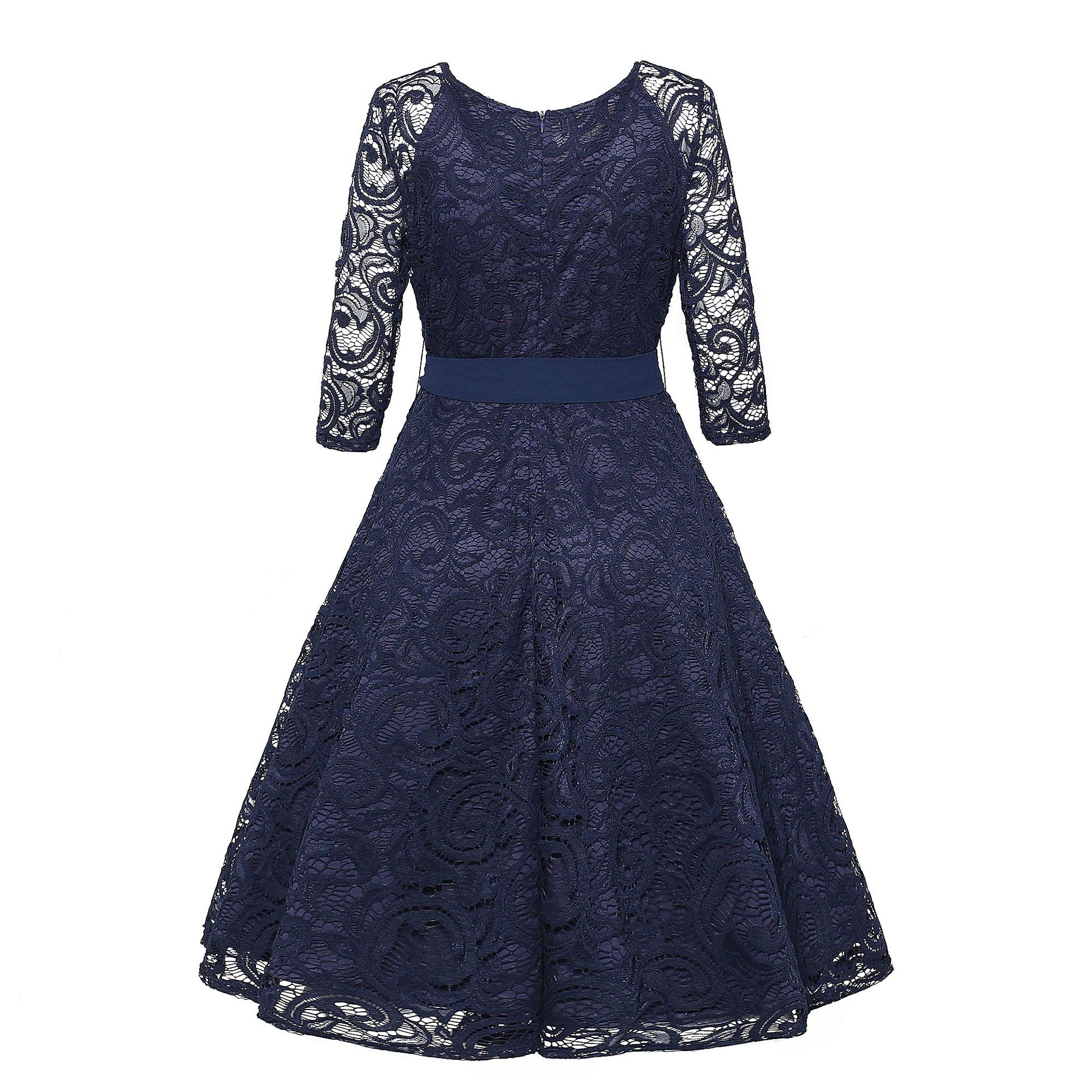 Vintage Lace A Line Dress High End European Style Spring Fashion for Women Wholesale Available