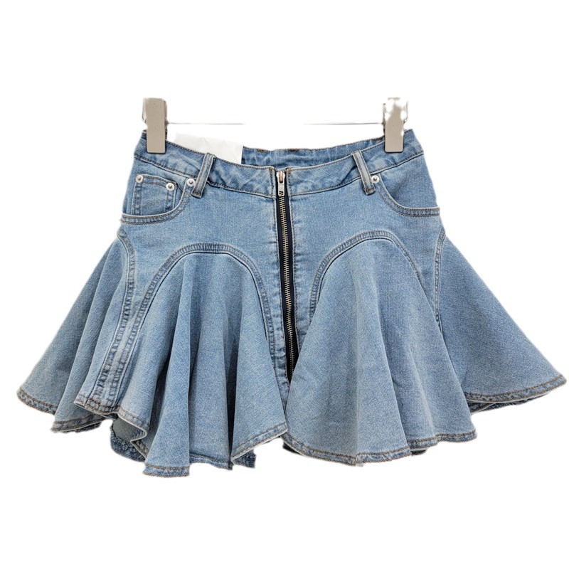 Summer Womens Ruffled Hem Skirt Trendy Korean Style Chic Design Flirty Fit Perfect for Casual Outings Wholesale